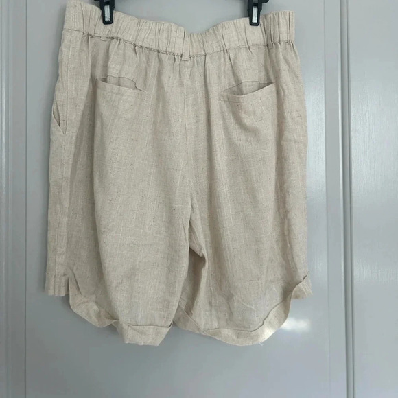 Santa Barbara Linen Blend Shorts Jorts size large NWT - Picture 2 of 13